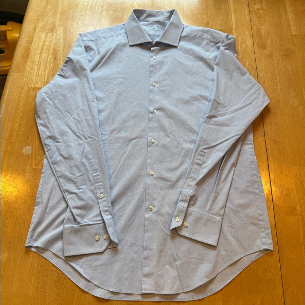 Stafford Blue Classic Dress Shirt